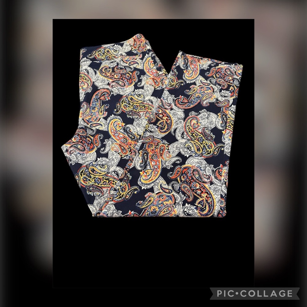 Melissa Paige Fun Paisley Print Pants
